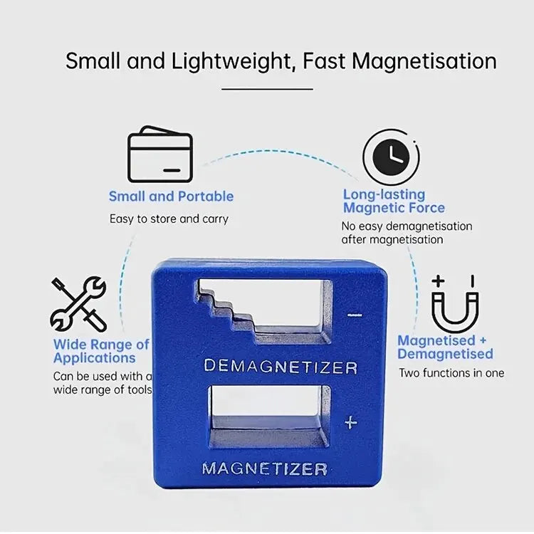 Screwdriver Tip Magnetizer and Demagnetizer