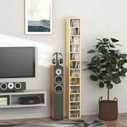 21L 75H cm Multimedia Shelf-Pine Wood Colour