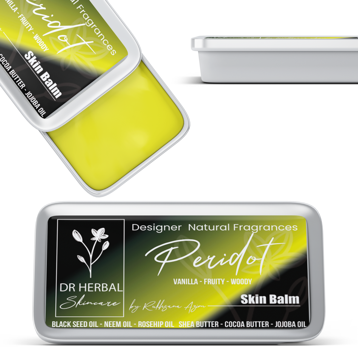 Dr Herbal Solid Fragrance Balm  Peridot  20g Spicy Orange Scent