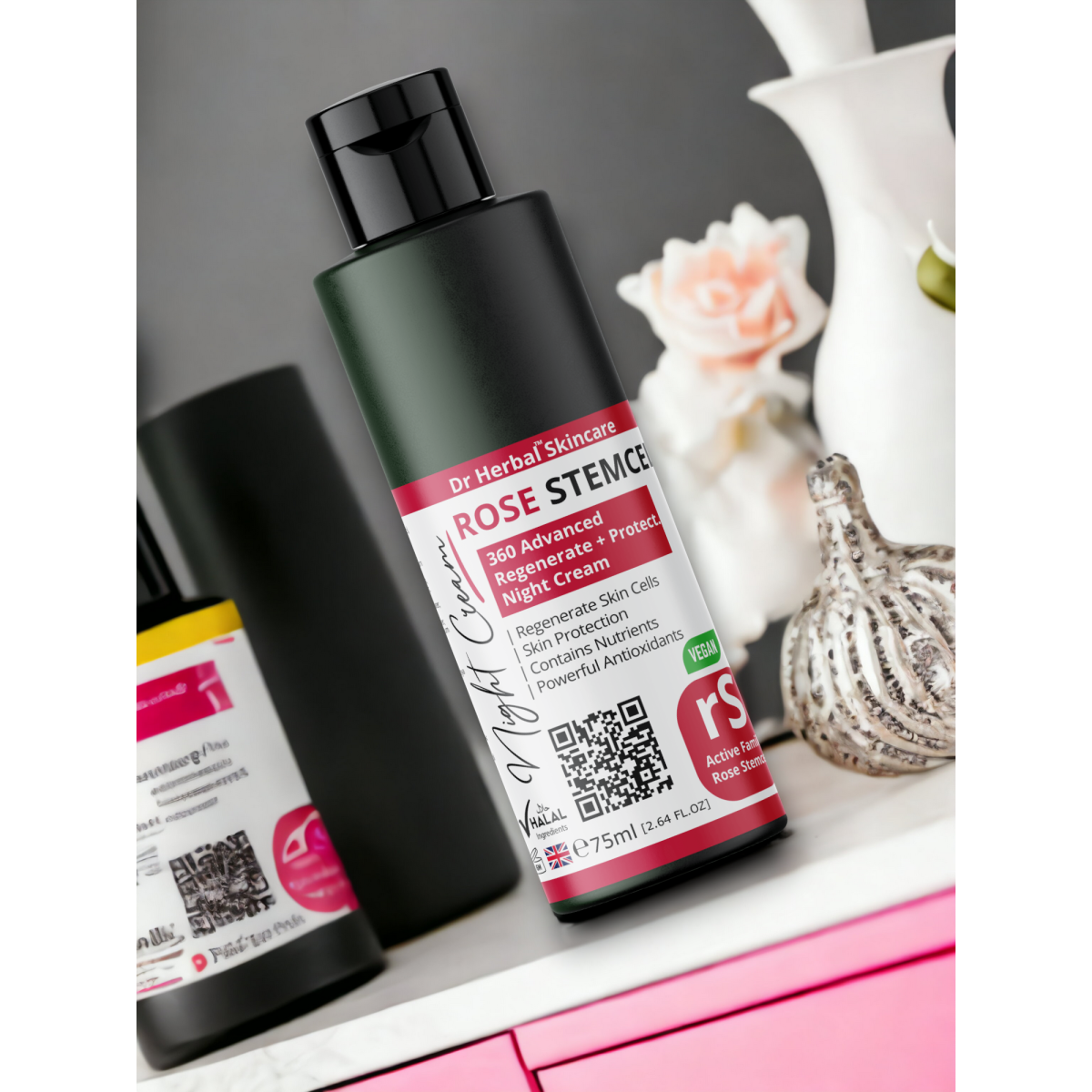 DR HERBAL Night Cream 75ml with Rose Stemcell, Shea & Passionfruit