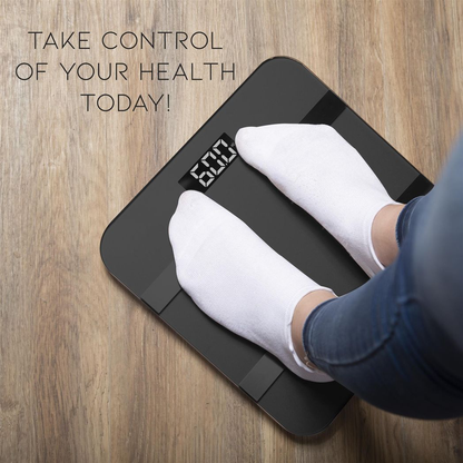 Aquarius Bluetooth 16 in 1 Smart Body Analysis Weighing Scale-Smart, Space Grey