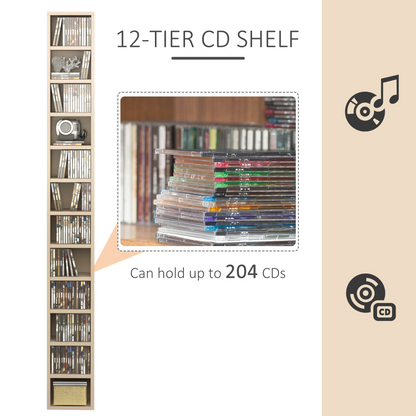 21L 75H cm Multimedia Shelf-Pine Wood Colour