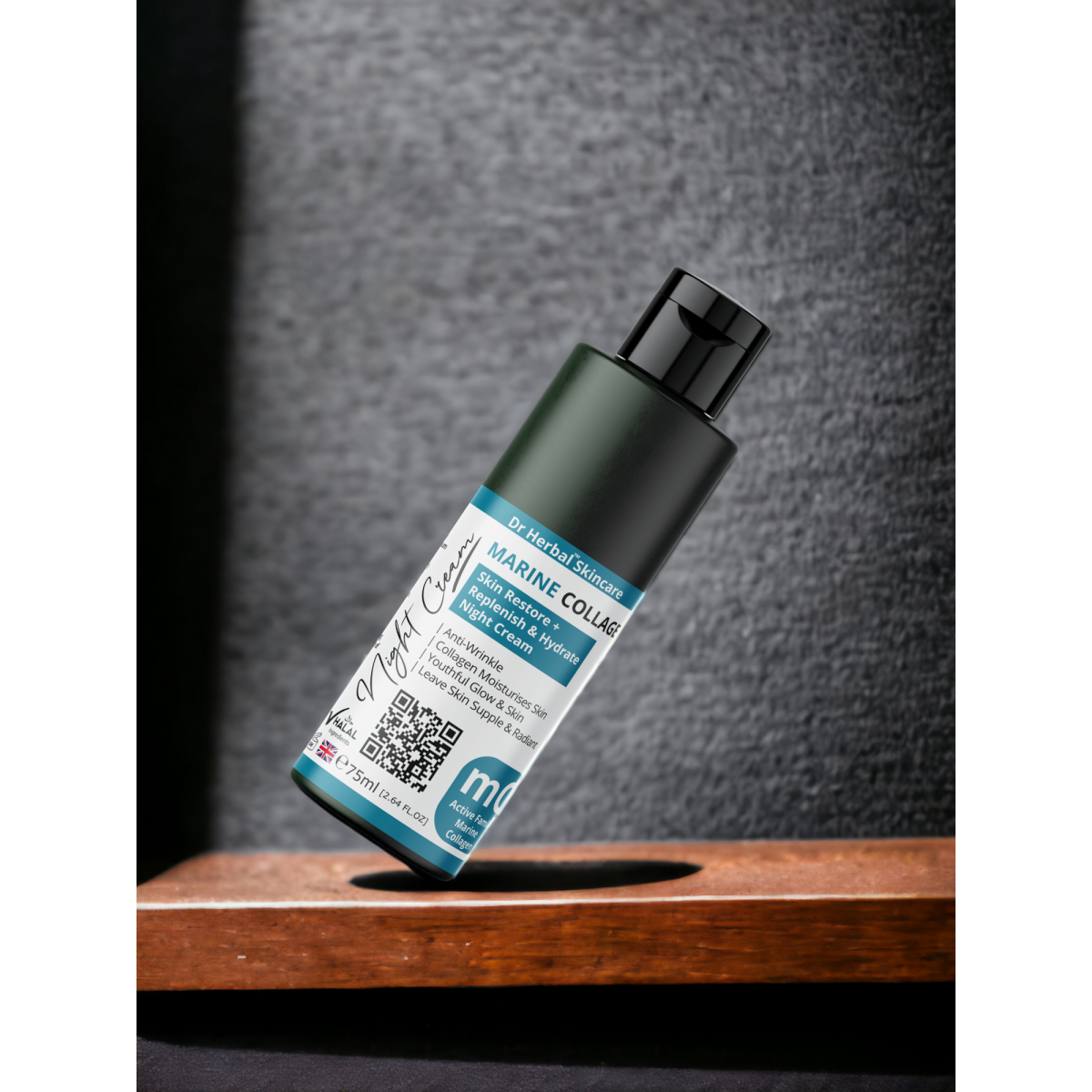 DR HERBAL Night Cream 75ml with Marine Collagen, Caviar & Tiare Flower