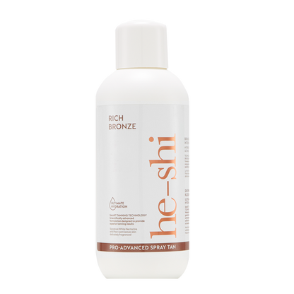 He-Shi Rich Bronze Spraytan 1L (10%) - Dark - No Smell Self Tan