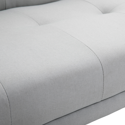 HOMCOM 3 Seater Sofa Bed Scandi Style Recliner Adjustable Back Middle Table