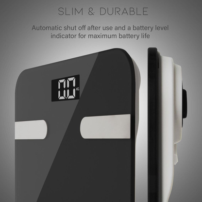 Aquarius Bluetooth 16 in 1 Smart Body Analysis Weighing Scale-Smart, Space Grey