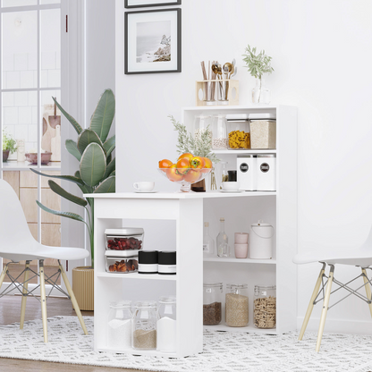 Computer Desk, 120Lx55Dx120H cm-White