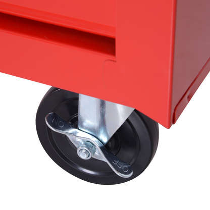 Roller Tool Cabinet Storage Chest Box Garage Workshop 7 Drawers Red Durhand