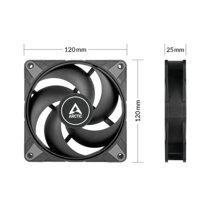 Arctic P12 Max High-Performance 12cm PWM Case Fan with Dual Ball Bearing 200-3300 RPM