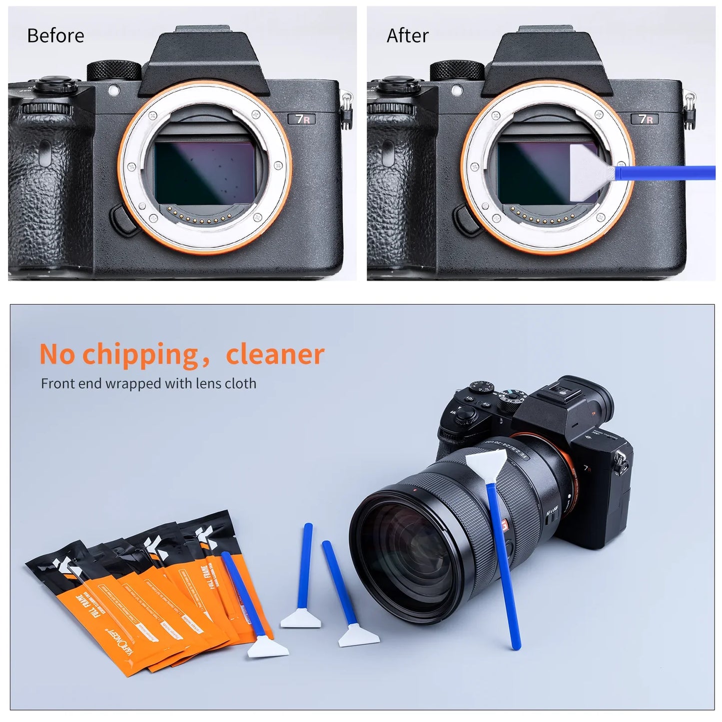 K&F Concept Cleaning Swab 10PCS Individually Vacuum Packed for Full Frame Sensors