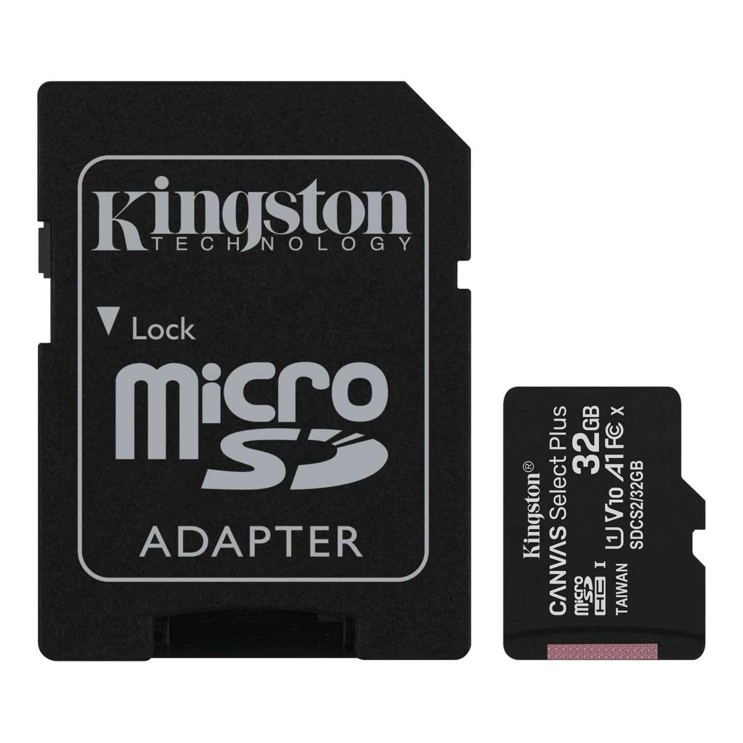 Kingston Canvas Select Plus Micro SD Card with SD Adapter, Class 10 up to 512 GB