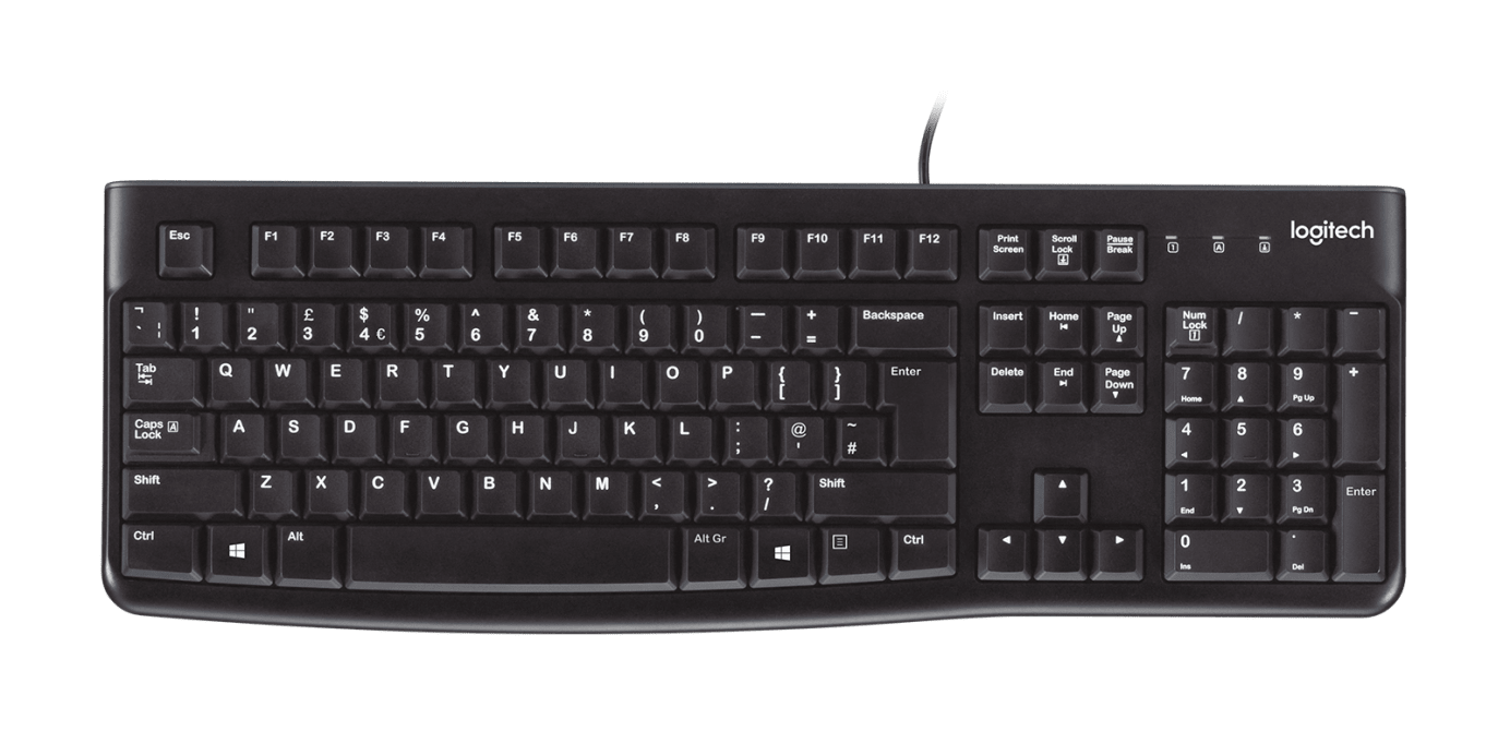 Logitech K120 USB Low Profile Wired Keyboard