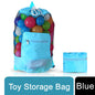 Doodle Nylon Toy Storage Bag and Play Mat - Blue