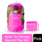 Doodle Nylon Toy Storage Bag and Play Mat - Pink