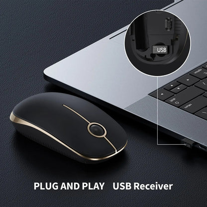 Seenda Silent Wireless Mouse with 1600 DPI Precision