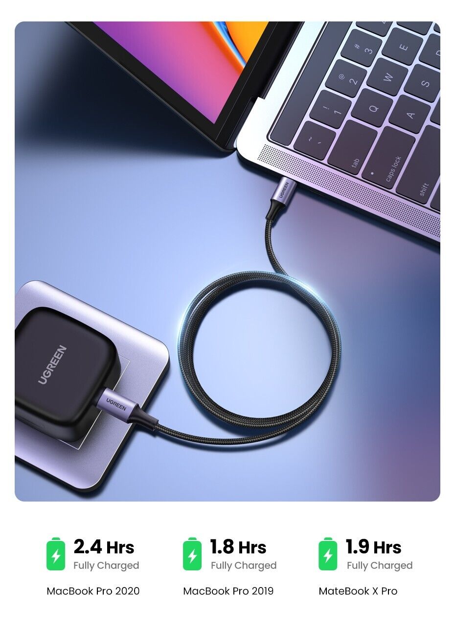 UGREEN PD 100W Aluminium Housing Type C to Type C USB Cable Universal