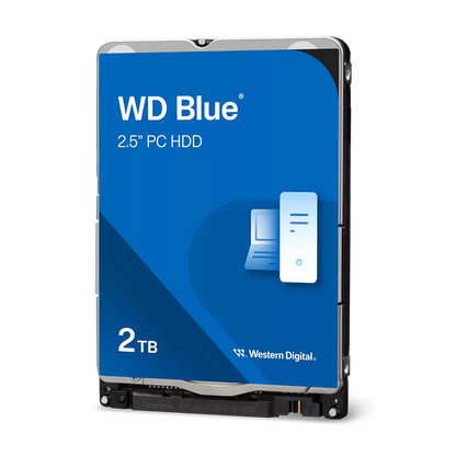 WD 2.5" Blue Mobile Hard Drive 5400RPM  7mm up to 2TB