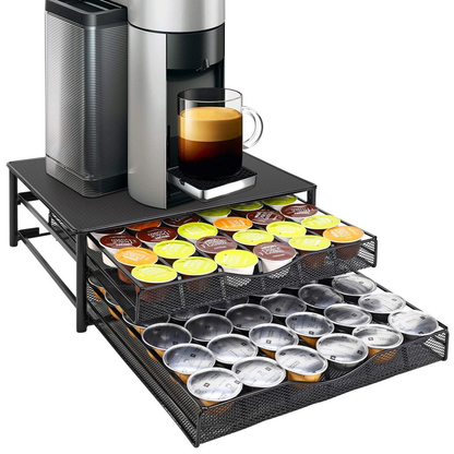 Vinsani Black Coffee Pod Double Drawer 1010402