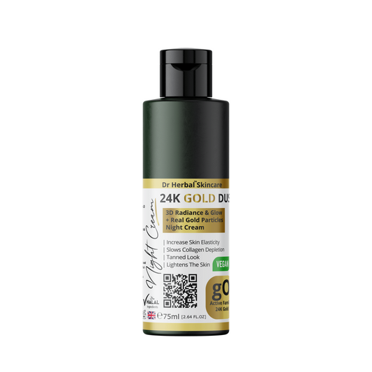 DR HERBAL Night Cream 75ml with 24K Gold, Coconut & Tiare Flower