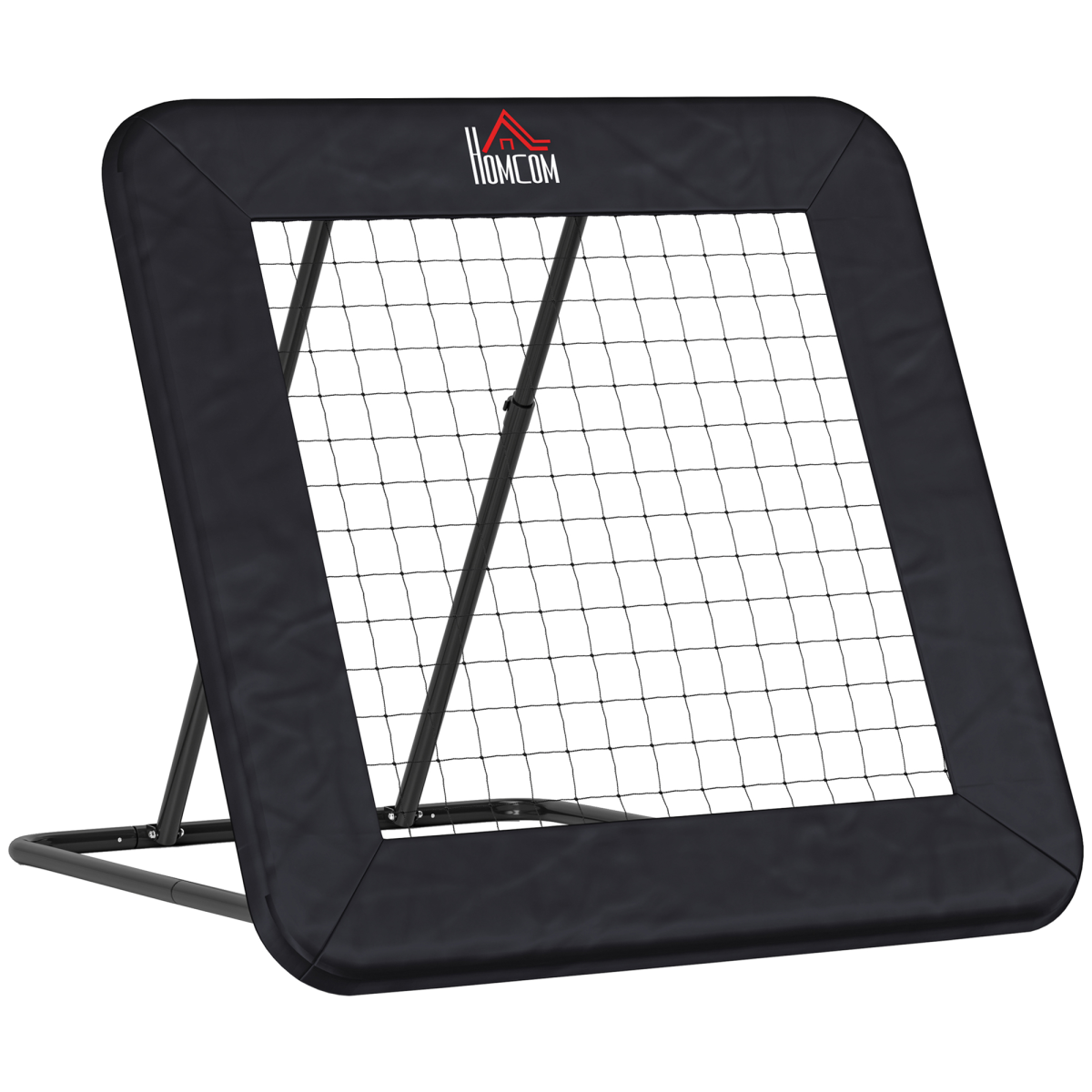 Football Training Net Training Rebounder Net w/ Adjustable Angles - Black