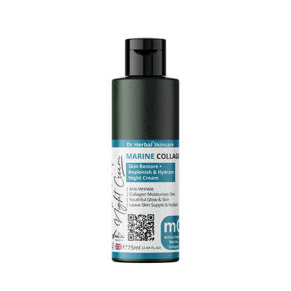 DR HERBAL Night Cream 75ml with Marine Collagen, Caviar & Tiare Flower